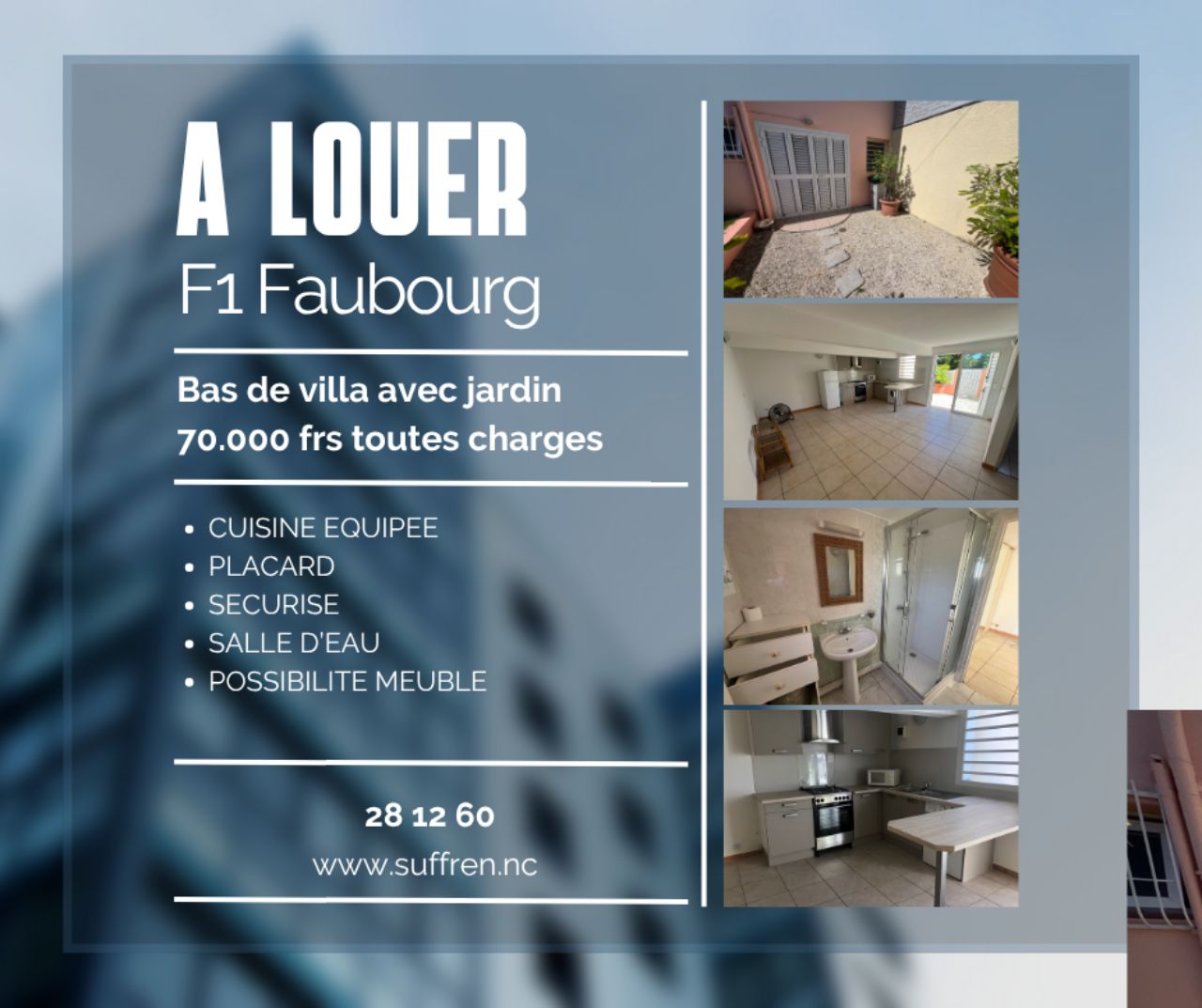 Appartement - F1 Faubourg Blanchot